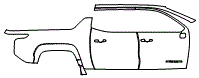 Door and Rear Fender Kit pattern for the 2026 Chevrolet Silverado EV