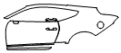 Door and Rear Fender Kit pattern for the 2026 Ford Mustang