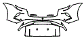 Rear Bumper Kit pattern for the 2025 Porsche Taycan