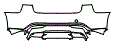 Rear Bumper Kit pattern for the 2024 Tesla Model 3 (New Generation)