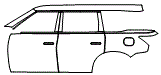 Door and Rear Fender Kit pattern for the 2027 Infiniti QX80