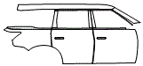 Door and Rear Fender Kit pattern for the 2027 Infiniti QX80