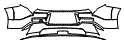 Rear Bumper Kit pattern for the 2024 Kia EV9
