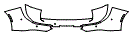 Rear Bumper Kit pattern for the 2026 Toyota Crown