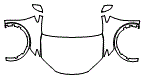 Full Hood, Fender and Mirror Kit pattern for the 2027 Toyota Prius
