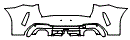 Rear Bumper Kit pattern for the 2026 BMW X3