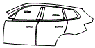 Door and Rear Fender Kit pattern for the 2026 BMW X3
