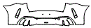 Rear Bumper Kit pattern for the 2026 BMW X3