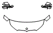 Hood, Fender and Mirror Kit pattern for the 2026 BMW X3