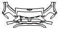 Bumper Kit pattern for the 2027 Genesis GV80 Coupe (4 Door)