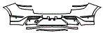 Rear Bumper Kit pattern for the 2027 Genesis GV80 Coupe (4 Door)