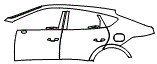 Door and Rear Fender Kit pattern for the 2027 Genesis GV80 Coupe (4 Door)