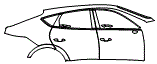 Door and Rear Fender Kit pattern for the 2027 Genesis GV80 Coupe (4 Door)
