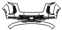 Bumper Kit pattern for the 2026 Cadillac Escalade