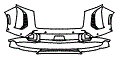 Bumper Kit pattern for the 2026 Cadillac Escalade-V
