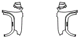 Full Fender and Mirror Kit pattern for the 2024 GMC Sierra EV