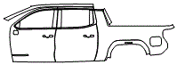 Door and Rear Fender Kit pattern for the 2026 GMC Sierra EV