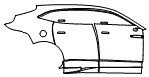 Door and Rear Fender Kit pattern for the 2026 Aston Martin DBX