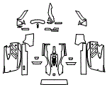 Display Screen and Interior Kit pattern for the 2025 Ferrari SF90 XX Spider