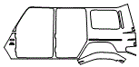 Rear Fender Kit pattern for the 2027 Mercedes Benz G-Class SUV