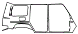 Rear Fender Kit pattern for the 2025 Mercedes Benz G-Class SUV