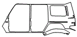 Rear Fender Kit pattern for the 2025 Mercedes Benz G-Class SUV