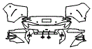 Rear Bumper Kit pattern for the 2026 Aston Martin DBX