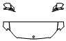 Hood, Fender and Mirror Kit pattern for the 2027 Mercedes Benz E-Class