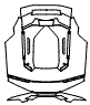 Spoiler and Engine Cover Kit pattern for the 2026 Lamborghini Temerario