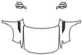 Full Hood, Fender and Mirror Kit pattern for the 2027 Infiniti QX80