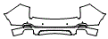 Rear Bumper Kit pattern for the 2026 Acura RDX