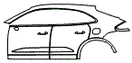 Door and Rear Fender Kit pattern for the 2026 Porsche Macan Electric