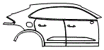 Door and Rear Fender Kit pattern for the 2026 Porsche Macan Electric