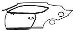Door and Rear Fender Kit pattern for the 2027 Bentley Continental GT