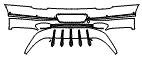 Rear Bumper Kit pattern for the 2027 Bentley Flying Spur
