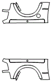 Outer Bed Panel Kit pattern for the 2026 RAM 2500