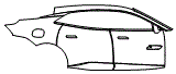 Door and Rear Fender Kit pattern for the 2025 Lotus Emeya