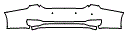 Rear Bumper Kit pattern for the 2019 Lexus ES