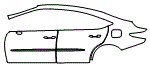 Door and Rear Fender Kit pattern for the 2019 Lexus ES