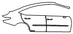 Door and Rear Fender Kit pattern for the 2019 Lexus ES