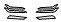 Headlamp and Fog Lamp Kit pattern for the 2025 Lotus Emeya