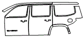 Door and Rear Fender Kit pattern for the 2025 Jeep Wagoneer