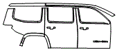 Door and Rear Fender Kit pattern for the 2025 Jeep Wagoneer