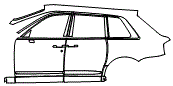 Door and Rear Fender Kit pattern for the 2026 Rolls Royce Cullinan
