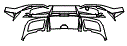 Lower Rear Bumper Kit pattern for the 2025 Lotus Emeya