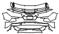 Rear Bumper Kit pattern for the 2027 Chevrolet Corvette