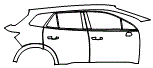 Door and Rear Fender Kit pattern for the 2026 Honda Prologue