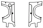 Outer Bed Panel Kit pattern for the 2026 RAM 1500