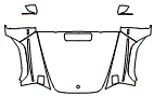 Full Hood, Fender and Mirror Kit pattern for the 2025 Mercedes Benz G-Class SUV