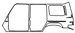 Rear Fender Kit pattern for the 2025 Mercedes Benz G-Class SUV